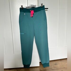 Figs XXSmall Petite Hydrogreen Zamora Jogger Scrub Pants
